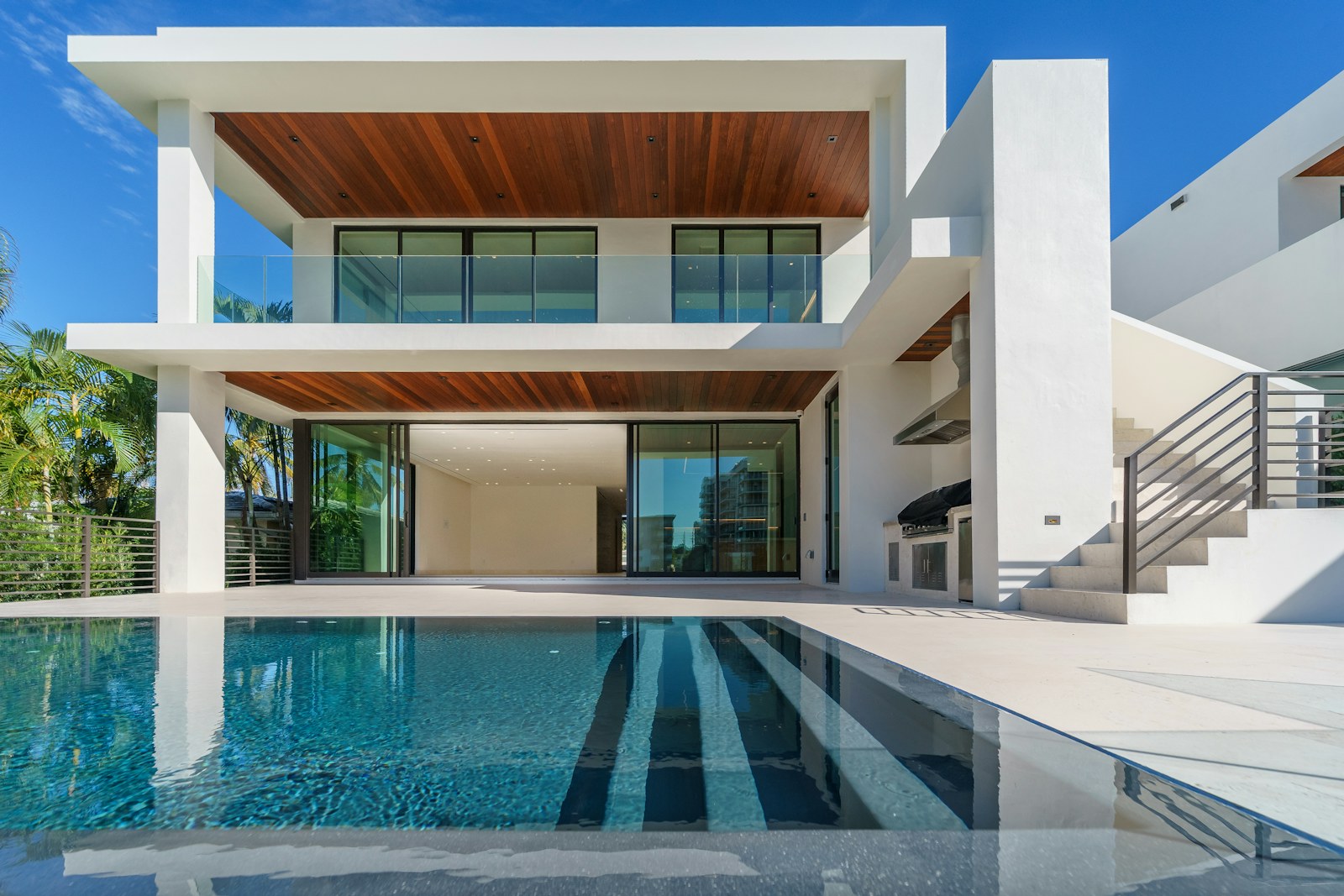 Modern Mediterranean steel-frame prefab home exterior in Cyprus by PrefabHomes