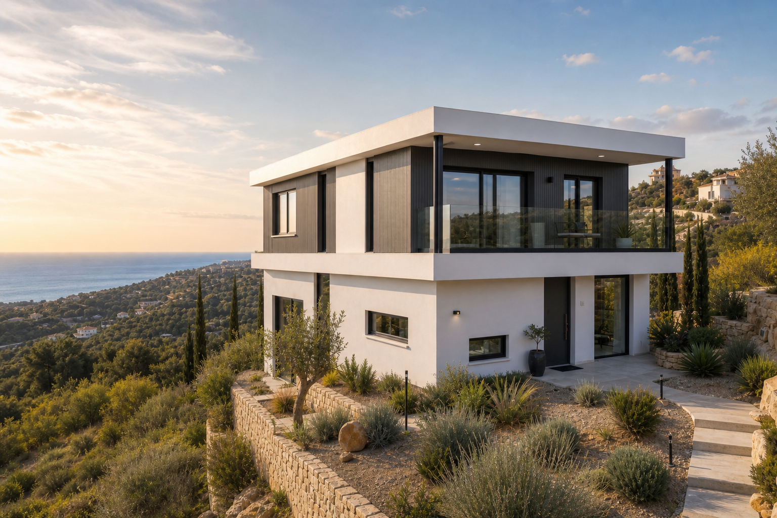 Tala Villa — steel frame prefab home in Tala, Paphos