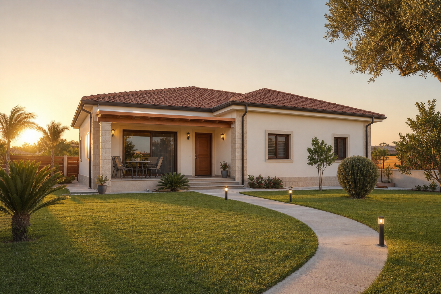 Oroklini Compact — steel frame prefab home in Oroklini, Larnaca