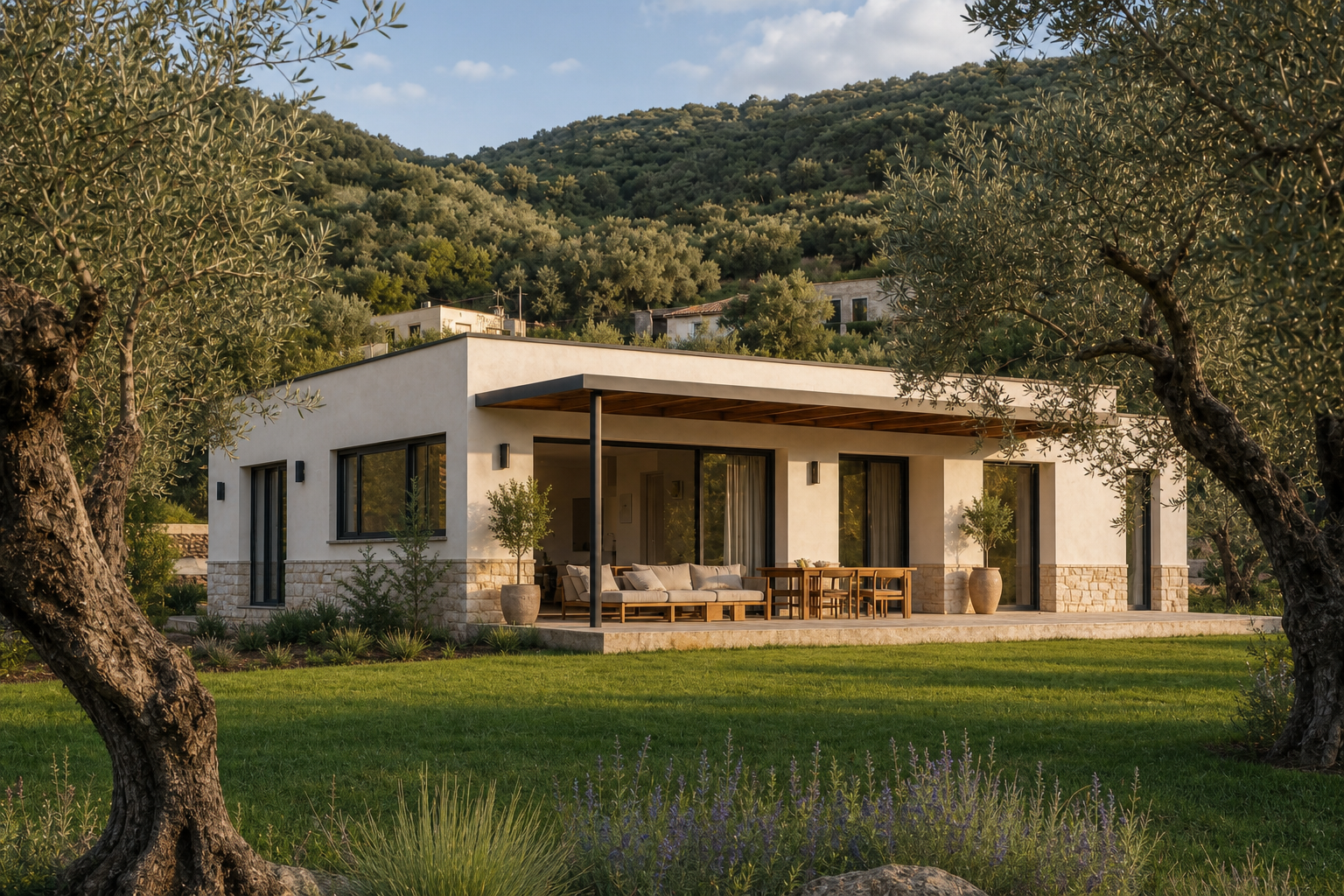 Tremithousa Bungalow — steel frame prefab home in Tremithousa, Paphos